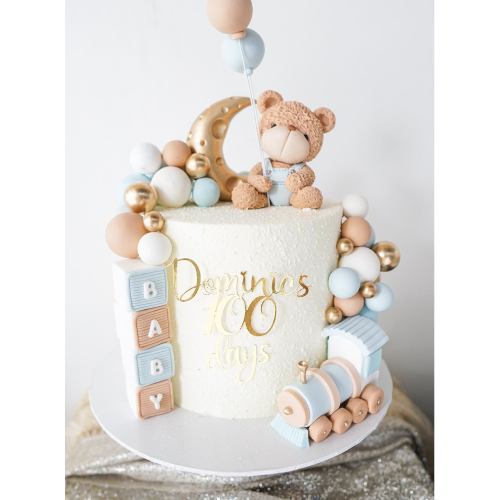 Teddy bear 100 days Cake